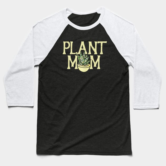 Plant Mom Baseball T-Shirt by bubbsnugg